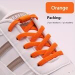 1 Pair Vibrant Elastic No-Tie Shoelaces For Sneakers - Quick & Easy Slip-On Design, Durable Acetate Fiber, Assorted Colors - Image 9