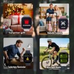 1.83-Inch Multifunctional Smartwatch Suitable For Men And Women - Wireless Call/Text Message Reminder, Multiple Sports Modes, Remote Camera And Music Playback, Long-Term Sitting Reminder, Metal Body With Silicone Strap, Perfect Holiday Gift - Image 2
