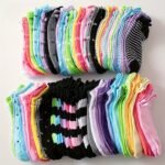 10 Pairs Of 5 Pairs Of Candy Color Socks, Soft And Comfortable Ankle Socks, Used For Gifts, Women'S Long Socks And Items - Image 2