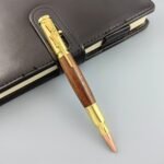 Wooden Ballpoint Pen With Bolt, Creative Stress Reducing Switch Pen, Tactical Pen, Solid Wood Metal High-End Pen, Interesting Writing Tool, Gift Holiday Gift, School Business Gift - Image 10