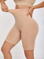 High-Waist Tummy Control Shapewear Shorts For Women - Seamless, Anti-Slip Safety Underwear With High Support, No-See-Through Design, And Smooth Texture For A Flattering Look, Everyday Underwear | Seamless Shapewear | Glossy Finish Shorts, High Waist Tummy Control Shapewear - Image 2