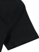 Plus Size - Plus Size Women'S Casual Graphic Tee - "Stop Asking Why I'M Crazy, I Don'T Ask Why You'Re Stupid" Print, Black Short Sleeve Crew Neck, Lightweight Polyester Blend, Spring/Summer Fashion, Casual Summer Wear | Bold Statement Tee | Comfortable Fit - Image 4