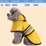 Pet Raincoat, Adjustable Dog Raincoat, Thin And Suitable For All Seasons, With Excellent Waterproof Performance. Available In 3 Colors: Yellow, Blue And Red. Complete Sizes: Xs, S, M, L, Xl, 2Xl, 3Xl, 4Xl. Suitable For All Dog Breeds. - Image 27