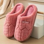 Cozy Plush Slippers - Warm, Comfortable Indoor Shoes For Men & Women, Solid Color, Non-Slip Tpr Sole - Image 3