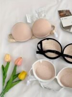 Chic Strapless Bandeau Bra For Women - Invisible, Non-Slip, Push-Up Support With Underwire - Perfect For Wedding Dresses & Formal Wear, Japanese Style, Lace, Backless - Image 9