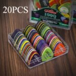 20Pcs Alice 100D Guitar Pick Set, Premium Abs Picks, Durable, Thickness Range 0.58-1.5Mm, Assorted Colors, For Acoustic, Electric Guitar And Bass