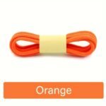 1Pair Oval Shoelaces For Various Sports, Casual, And Canvas Shoes - Durable Polyester And Spandex, Simple Solid Colors, Hand Washable, Knit Design With Rainbow Details - Image 10