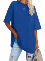 Plus Size Solid Simple T-Shirt, Casual Crew Neck Short Sleeve T-Shirt, Women'S Plus Size?Clothing - Image 8