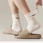 1/5 Pairs Unisex Casual Plain Color Socks, Fashion Versatile Socks, Breathable Comfy Crew Socks, Casual Sports Socks For Men Women - Image 2