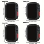 2Pcs For Apple Watch Band & Case Combo - Adjustable Silicone Sport Strap With Hollow-Out Soft Protective Cover, Breathable Comfort Fit For Series 1-11/Ultra/Se, 38-49Mm, Compatible With 40/41/42/44/45/46/49Mm, Durable Protective Case Accessories - Image 16
