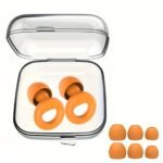 1 Pair Reusable Silicone Ear Plugs With Storage Case - Comfortable For Concerts, Sleep, Focus, And Travel - Image 22
