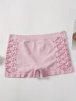 Geometric Hollowed Out Women'S High Waist Flat Leg Pants - Image 5