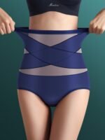 Women'S High-Waisted Tummy Control Seamless Shapewear Panties - Breathable Body Shaper Underwear With High Support, Hand Wash Only, Solid Color Triangle Panties For Casual Attire, Tummy Control Underwear - Image 6