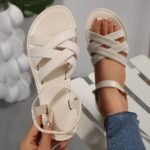European And American New Large Size Women'S Shoes Ladies Flat Sandals Beach Slippers Summer - Image 14