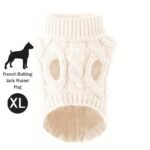 1Pc Cozy Knit Cat & Dog Sweater - Soft Acrylic Pullover For Small To Medium Pets, Winter & Fall Warmth, 7 Color Options, Machine Washable - Image 34