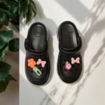 Women'S Lightweight Pink With Floral & Bow Charms - Sweet Style, Breathable Eva Material, Comfortable All-Season Footwear - Image 9