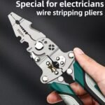 Multifunctional Foldable Wire Strippers: Special Wire Strippers For Electricians, Can Strip Wires, Cut Wires, Twist Water Pipes, Crimp Terminals, Etc., One Pair Is More Than One Pair. Folding Design, Easy To Store. Can Be Used For Electricians, Families, Construction Sites, Etc. - Image 12