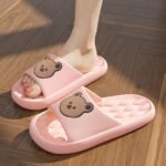 Kawaii Bear Pattern Cloud Slides, Casual Slip On Soft Sole Shoes, Comfortable Pillow Shower Shoes - Image 8