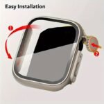 Suitable For Iwatch Case With Tempered Glass Screen Protector For Iwatch Series 9/8/7/6/5/4 Se 45Mm 41Mm 44Mm 40Mm Cases Change To Ultra Watch Pc Case Film Integrated Watch Slim Bumper Protective Cover For Men Women - Image 8