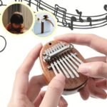 Mini Kalimba Thumb Piano 8-Key Wooden With Hanging Rope, Exquisite Finger Piano Instrument, Ideal Gift For Friends, Valentine'S Day, Adult Beginners