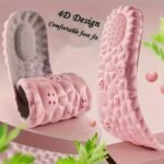 2Pcs Ultra Soft Shoe Insoles - Cushioned Heel & Arch Support, Anti-Fatigue & Anti-Odor - Customizable Cushion Pads For Running, Standing, All Shoes - Pink Color, Trimmable For Fit - Ideal For Women'S Footcare & Athletic Use, Breathable Material, Running Insole, Lightweight Insole, Durable Padding, Orthopedic Support, Active Women - Image 4