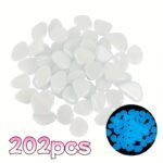 202Pcs/Bag Plastic Gardening Landscape Pebbles, Colorful, Mini, Reusable, For Garden, Wedding, Party, Festival, Aquarium, Outdoor Landscape, Pottery - Image 3