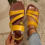 Women'S Casual Flat Sandals - Brown Cover Straps, Open Toe, Comfortable Tpr Sole, Ideal For Beach And Home Use, Beach Shoes - Image 6