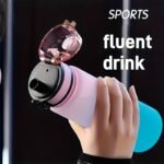 1Pc Portable Leakproof Water Bottle With Time Marker And Carrying Strap - Image 4