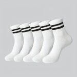 10 Pairs Of Striped Stockings, Suitable For Men And Women - Versatile Socks For Casual Sports - Image 3