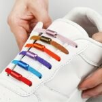 1 Pair Vibrant Elastic No-Tie Shoelaces For Sneakers - Quick & Easy Slip-On Design, Durable Acetate Fiber, Assorted Colors