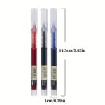 30Pcs/10Pcs Direct Liquid Quick Drying Ballpoint Pen, 0.5Mm Black, Blue, Red. Brush Questions To Write Homework Gel Pen, School Office Writing Stationery Gel Pen, A Good Pen To Write - Image 2