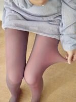 High Stretch Fake Translucent Thermal Pants, High Rise Slim Elastic Tights For Fall, Women'S Lingerie & Sleepwear - Image 6