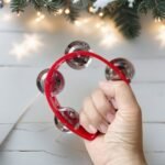 Grasp Training Musical Instrument Educational Toy 4-Bell Hand-Ring Bell Dance Performance Hand-Ring Bell Music Perception Educational Toy New Hand Drum Metal Bell Percussion Instrument Entertainment Instrument Plastic Single Layer Flower Drum Circle - Image 14