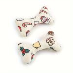 1Pc Pet Plush Toy Christmas Bone Birthday Bone Cat Dog Wear-Resistant Chew Toy Sound Toy Christmas Birthday Party Toy Healthy Play - Image 8