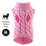 1Pc Cozy Knit Cat & Dog Sweater - Soft Acrylic Pullover For Small To Medium Pets, Winter & Fall Warmth, 7 Color Options, Machine Washable - Image 22