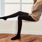 1 Pair Women'S Black Slimming Tights, Polyamide 88% Spandex 12% Knit Fabric, Solid Color, Machine Washable, 90 G/M? - Spring Fashion Essential - Image 10