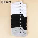 6/10 Pairs Unisex Ankle Socks With Heart Accents - Soft Breathable Moisture-Wicking No-Show Boat Socks For Men & Women, Assorted Colors, All-Season Casual Athletic Office Wear, Machine Washable - Image 16