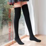 Simple Solid Thigh High Socks, College Style All-Match Over The Knee Socks, Women'S Stockings & Hosiery - Image 6