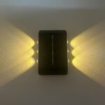 Solar Wall Light - Outdoor Camping Light With 6 Led, Dual Color Lighting For Courtyard, Street, Landscape, Garden Decoration Christmas Gift - Image 3