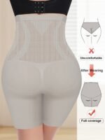 1Pc Women'S High-Waist Breathable Comfort Shapewear Boxer Briefs - Seamless, Butt-Lifting, S-Xxl Size, Elegant Solid Color Underwear For Everyday & Special Occasions, High Waisted Boxer Shorts, Butt Lifting Underwear, Minimalist Underwear, Comfortable Fit - Image 8