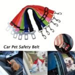 1Pc Pet Seat Belt For Dog & Cat, Retractable Dog Seatbelt For Car, Adjustable Pet Safety Seat Belts - Image 6