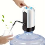 Sanhao Electric Water Bottle Pump With Usb- Automatic Operation, Portable Manual/Hands-Free Drinking Water Dispenser For 11.36-18.93 L Bottles, Compatible With Large Jugs For Camping,, Emergencies & Use - Usb- Pumping - Image 3