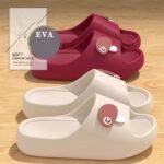 Adorable Mushroom Sandals Made Of Eva Material, Suitable For All Seasons, Thick-Soled Non-Slip Indoor And Outdoor Slippers For Couples, Perfect For Indoor Casual Wear And Outdoor Activities. A Great Christmas Gift.