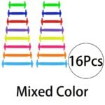 16Pcs Elastic No-Tie Shoelaces 16Pcs Silicone No-Tie Shoelaces, Elastic Quick-Fit, Comfortable, Durable, Time-Saving Replacement Laces For Shoes - Image 19