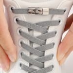1 Pair Free-Tie Shoelaces Set, 2Pcs Elastic Shoelaces & 2Pcs Shoelaces Buckles For Sneakers Canvas Shoes - Image 10