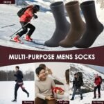 3/10 Pairs Of Thick Winter Velvet Snow Socks For Men, Soft Plush Warm Boot Socks, Suitable For Outdoor Work And Leisure, A Gift For Husbands, Fathers, Or Boyfriends, Knitted Items In European Sizes (39-45) And Us Sizes 9-11. - Image 8