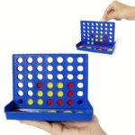 Family Strategy Board Game - 13.21 Cm Portable Foldable Chess Puzzle For Kids & Adults, Classic Four-In-A-Row Challenge With Red & Yellow Discs, Ages 3+ Home Entertainment, Perfect Christmas Thanksgiving Gift, Chess Gifts, Interactive Play, Vibrant Board, Sturdy Construction - Image 4