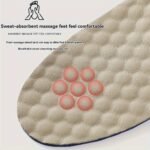 Cowhide Leather Shoe Insoles For Men, Breathable Shock Absorption Comfort Inserts, Two-Layer Dual Size Trim-To-Fit Insoles, Pu Leather, 1 Pair - Image 8