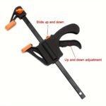 2Pcs Mini 10.16Cm F Clamp, Woodworking Clamp, Hard Quick Ratchet Release Speed Squeeze Clip, Woodworking Work Bar Diy Home Hand Tool - Image 9
