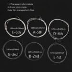 6Pcs/Set (1-6 Strings, 1 Set Of 6 Strings) High-End Nylon Strings For Classical Guitars, Featuring Nylon Plain Strings And Metal Wound Strings. The Transparent Nylon Strings Produce A Clear And Bright Tone. The Metal Wound Strings Have A Long Lifespan, Are Corrosion-Resistant And Anti-Oxidative, Providing A Comfortable Feel And Durability, Making Them Less Prone To Breakage. - Image 2